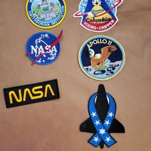 VINTAGE PATCHES LOT of 6  Space Program & Shuttle STS  Spacelab